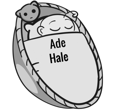 Ade Hale sleeping baby