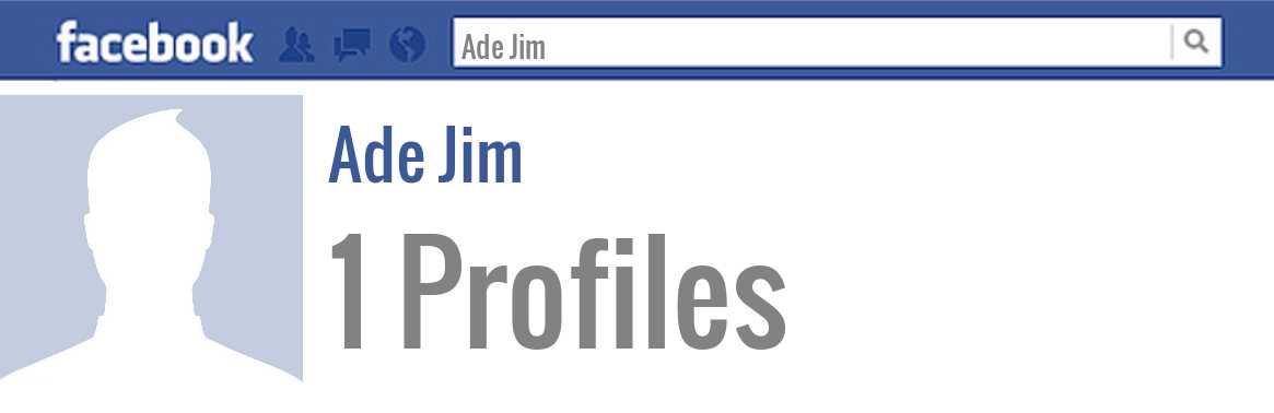 Ade Jim facebook profiles