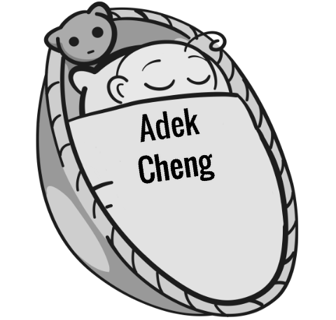 Adek Cheng sleeping baby