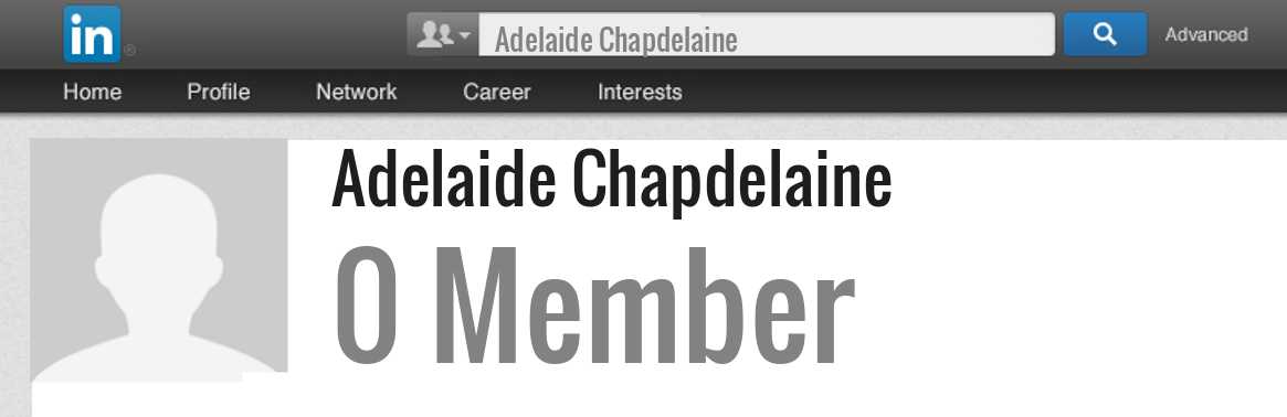 Adelaide Chapdelaine linkedin profile