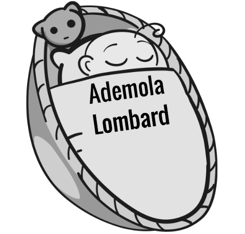 Ademola Lombard sleeping baby