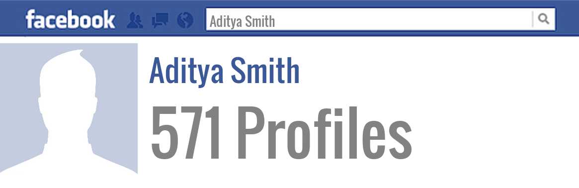 Aditya Smith facebook profiles