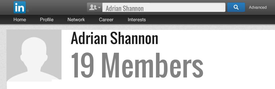 Adrian Shannon linkedin profile