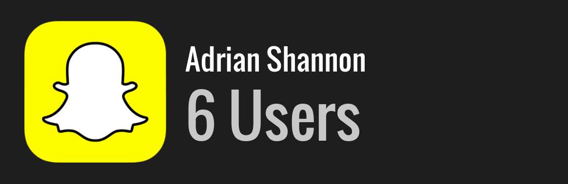Adrian Shannon snapchat