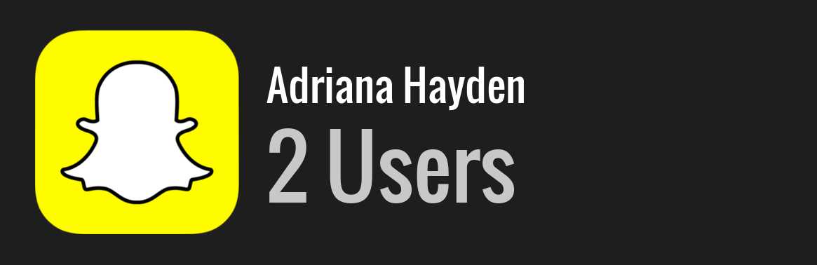 Adriana Hayden snapchat