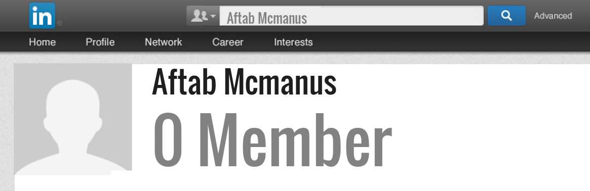Aftab Mcmanus linkedin profile