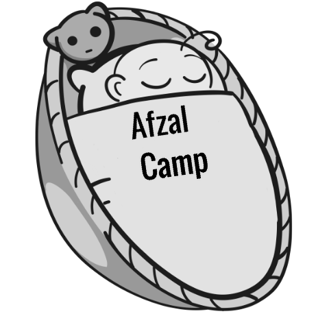 Afzal Camp sleeping baby