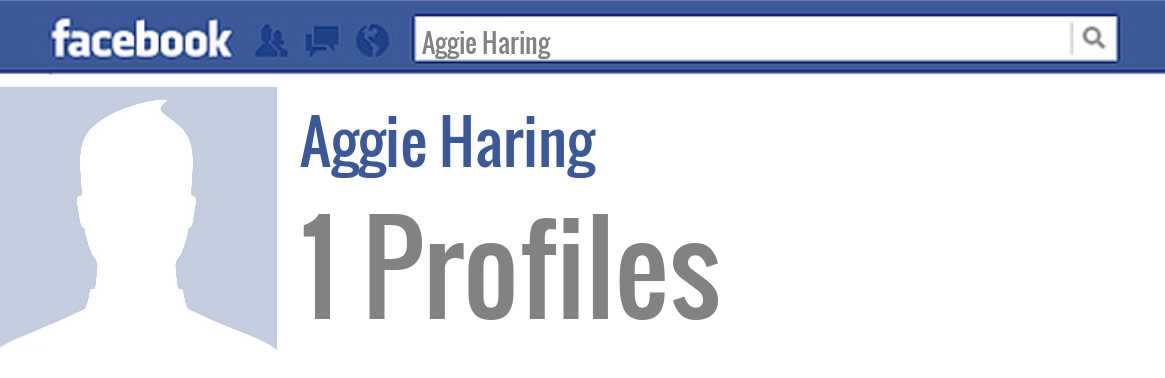 Aggie Haring facebook profiles