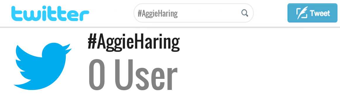 Aggie Haring twitter account