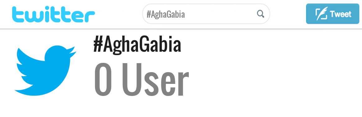 Agha Gabia twitter account
