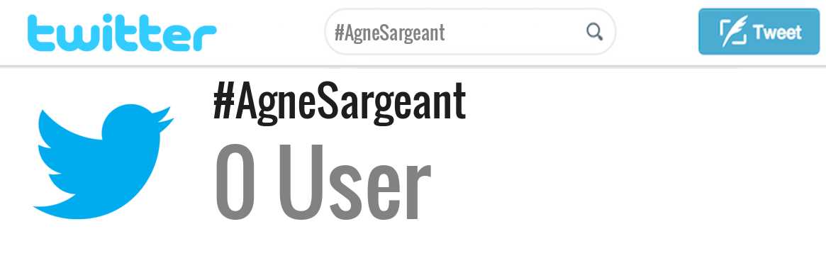 Agne Sargeant twitter account