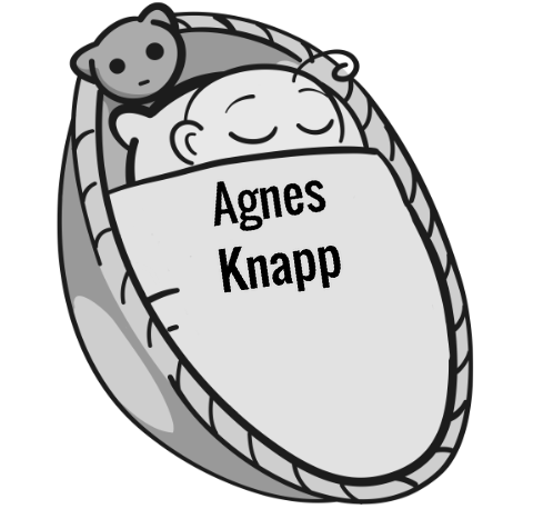 Agnes Knapp sleeping baby