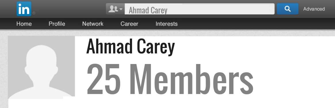 Ahmad Carey linkedin profile