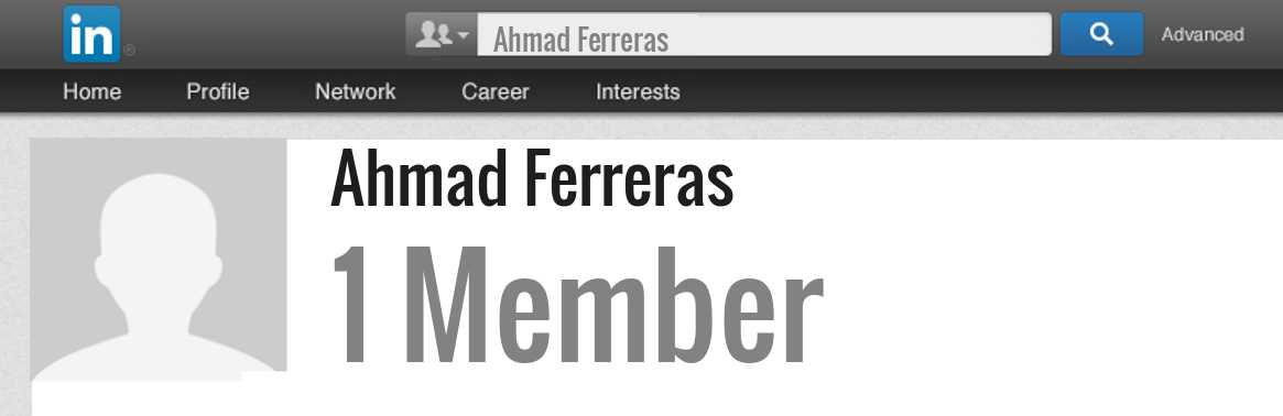 Ahmad Ferreras linkedin profile