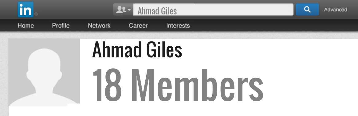 Ahmad Giles linkedin profile