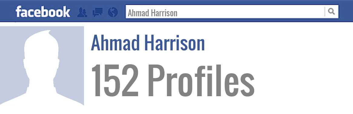 Ahmad Harrison facebook profiles