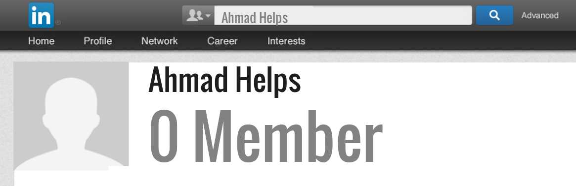 Ahmad Helps linkedin profile