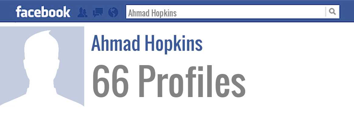 Ahmad Hopkins facebook profiles