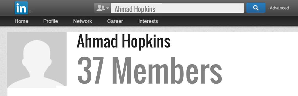 Ahmad Hopkins linkedin profile