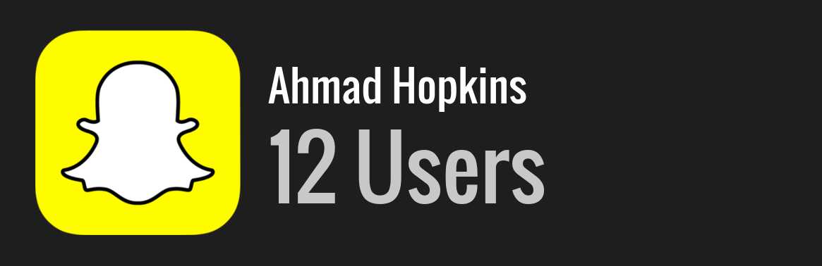 Ahmad Hopkins snapchat