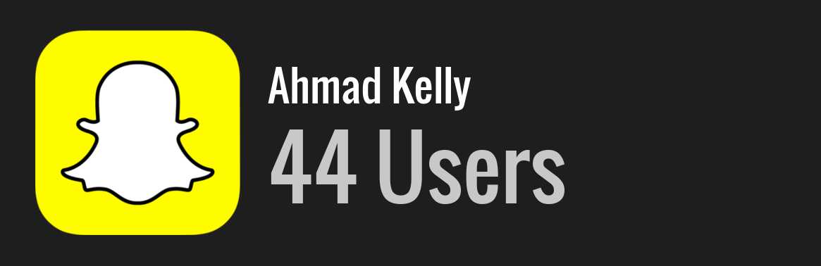 Ahmad Kelly snapchat