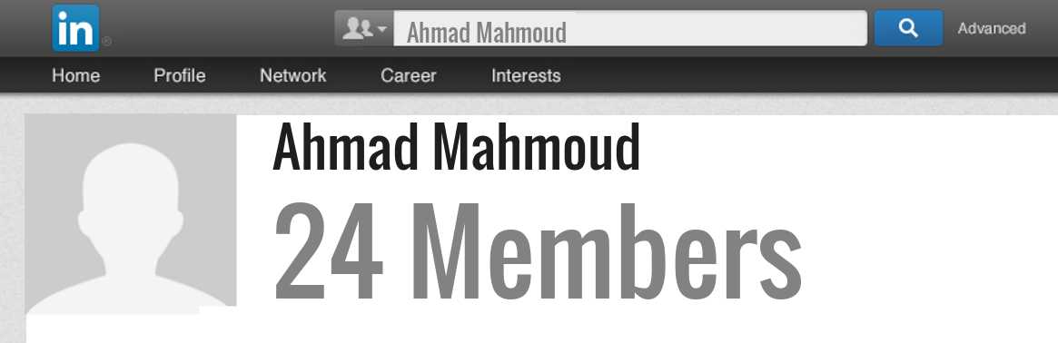 Ahmad Mahmoud linkedin profile