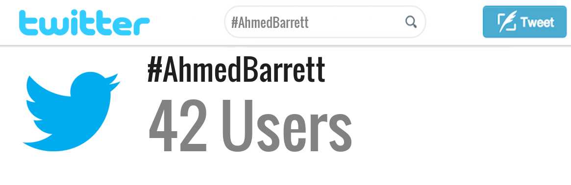 Ahmed Barrett twitter account