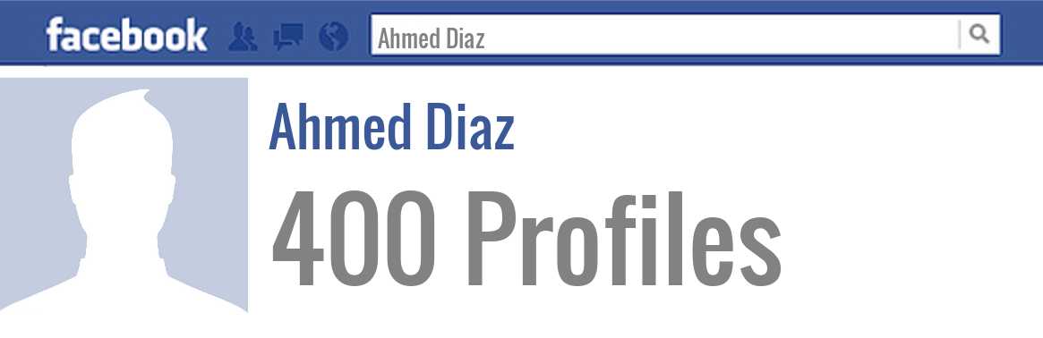 Ahmed Diaz facebook profiles