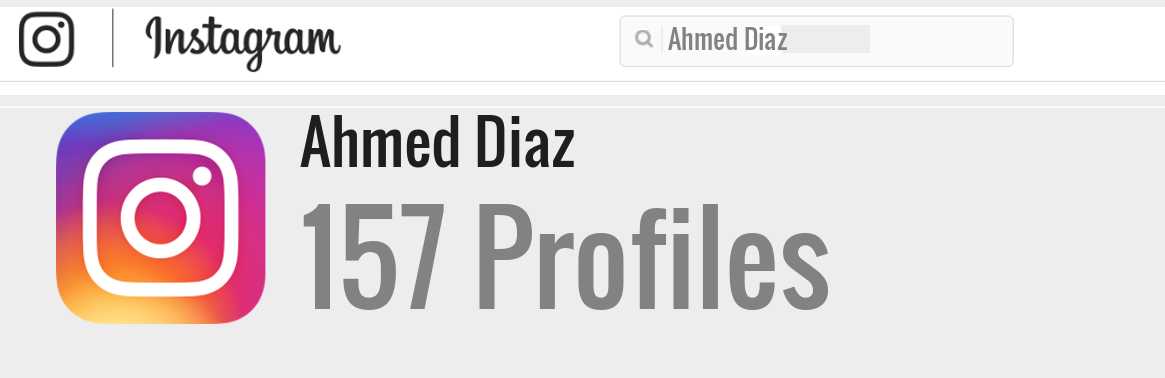 Ahmed Diaz instagram account