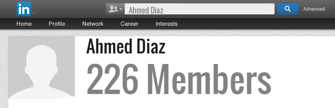 Ahmed Diaz linkedin profile