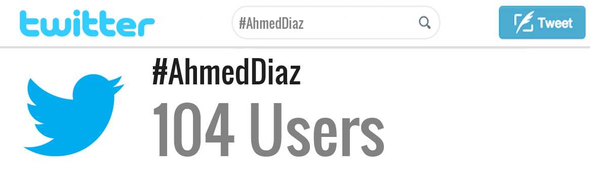 Ahmed Diaz twitter account