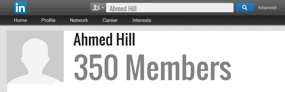 Ahmed Hill linkedin profile
