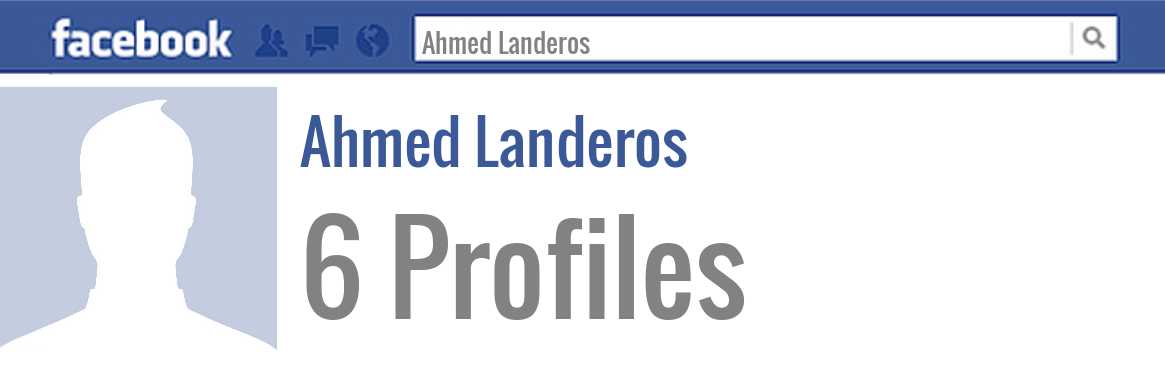 Ahmed Landeros facebook profiles