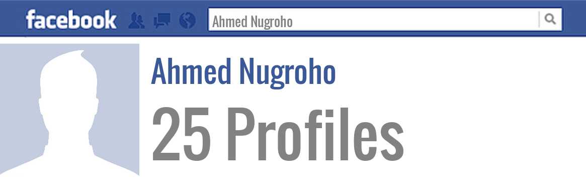 Ahmed Nugroho facebook profiles