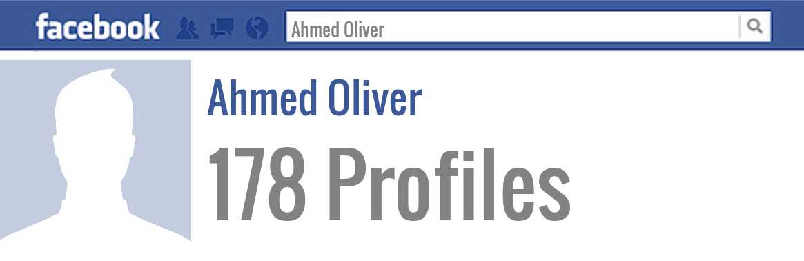 Ahmed Oliver facebook profiles