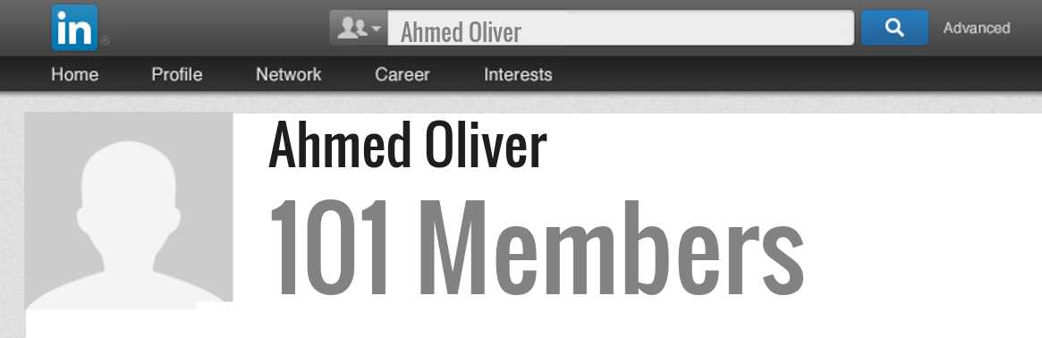 Ahmed Oliver linkedin profile