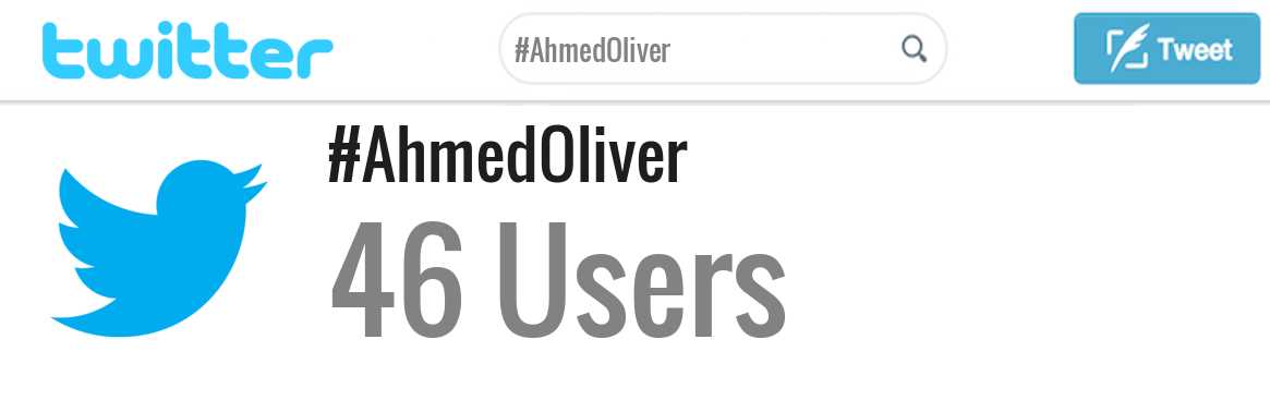 Ahmed Oliver twitter account