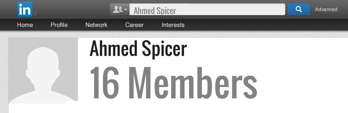 Ahmed Spicer linkedin profile