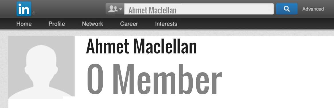 Ahmet Maclellan linkedin profile