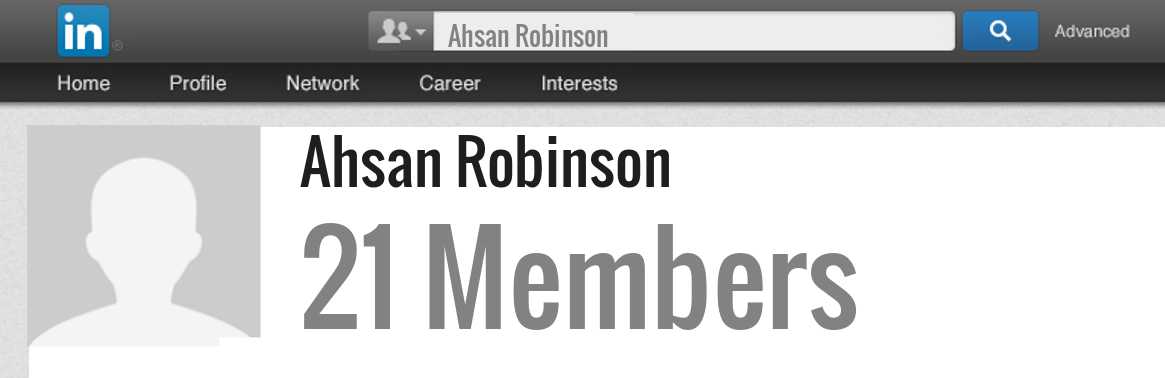Ahsan Robinson linkedin profile