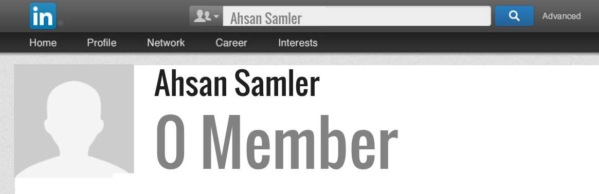 Ahsan Samler linkedin profile