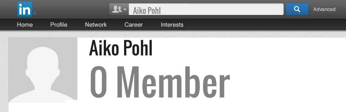 Aiko Pohl linkedin profile