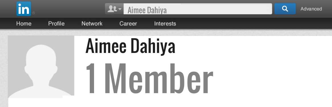 Aimee Dahiya linkedin profile