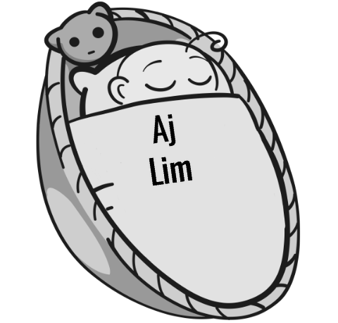 Aj Lim sleeping baby