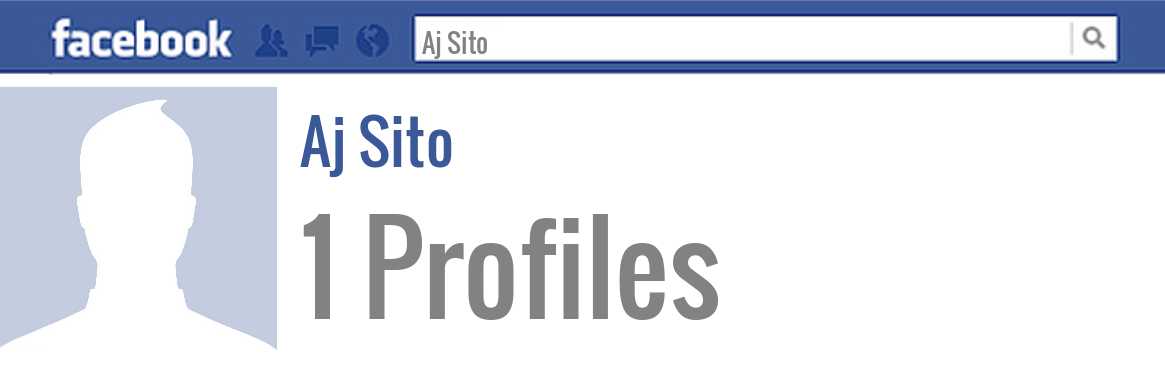 Aj Sito facebook profiles