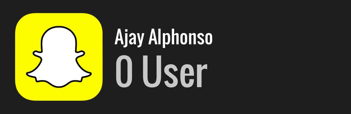 Ajay Alphonso snapchat