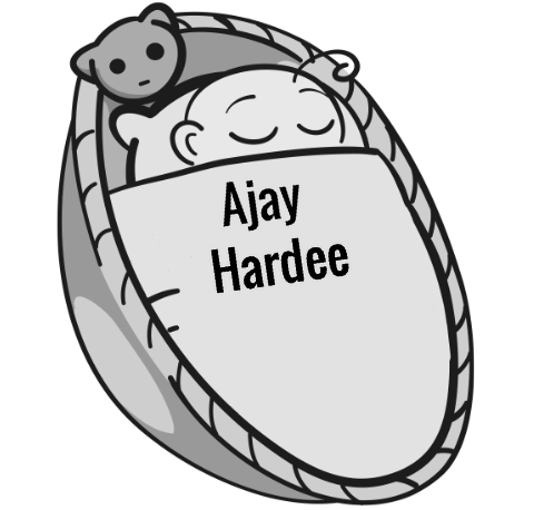 Ajay Hardee sleeping baby