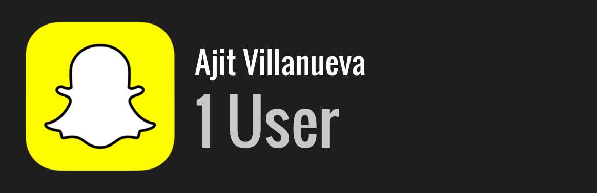 Ajit Villanueva snapchat