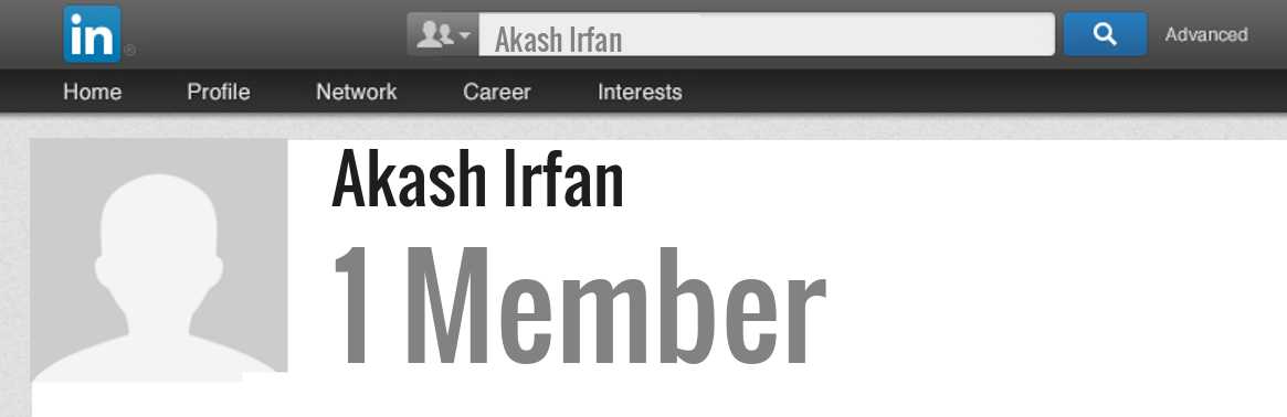 Akash Irfan linkedin profile