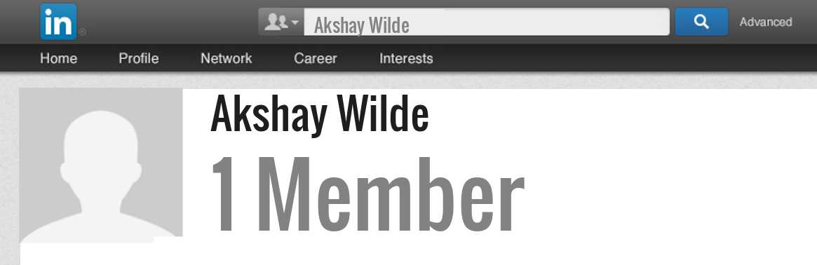 Akshay Wilde linkedin profile